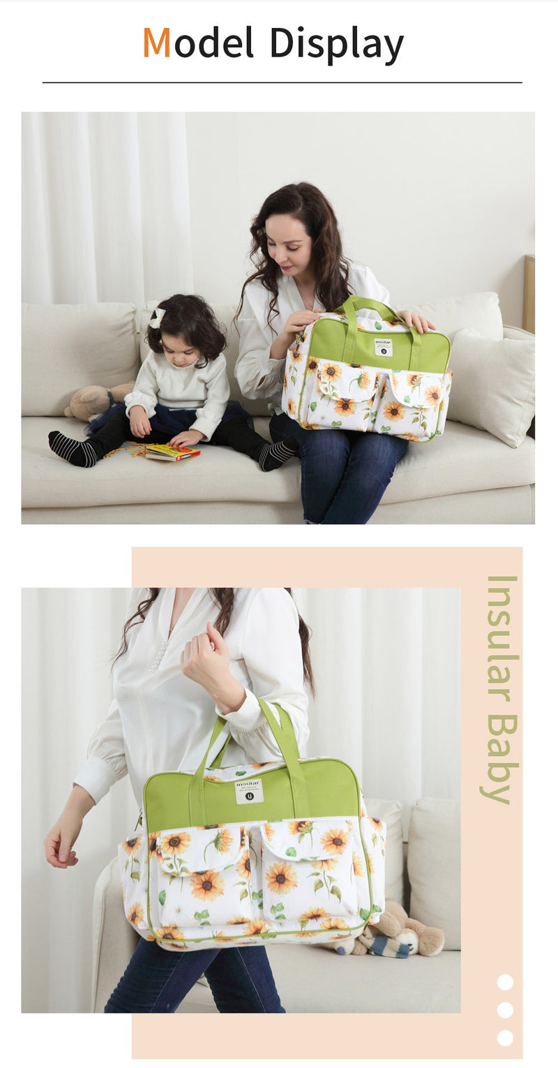 👜 Bolsa de Fraldas Grande – Ombro Confortável e Estilo Prático