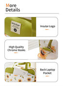 👜 Bolsa de Fraldas Grande – Ombro Confortável e Estilo Prático