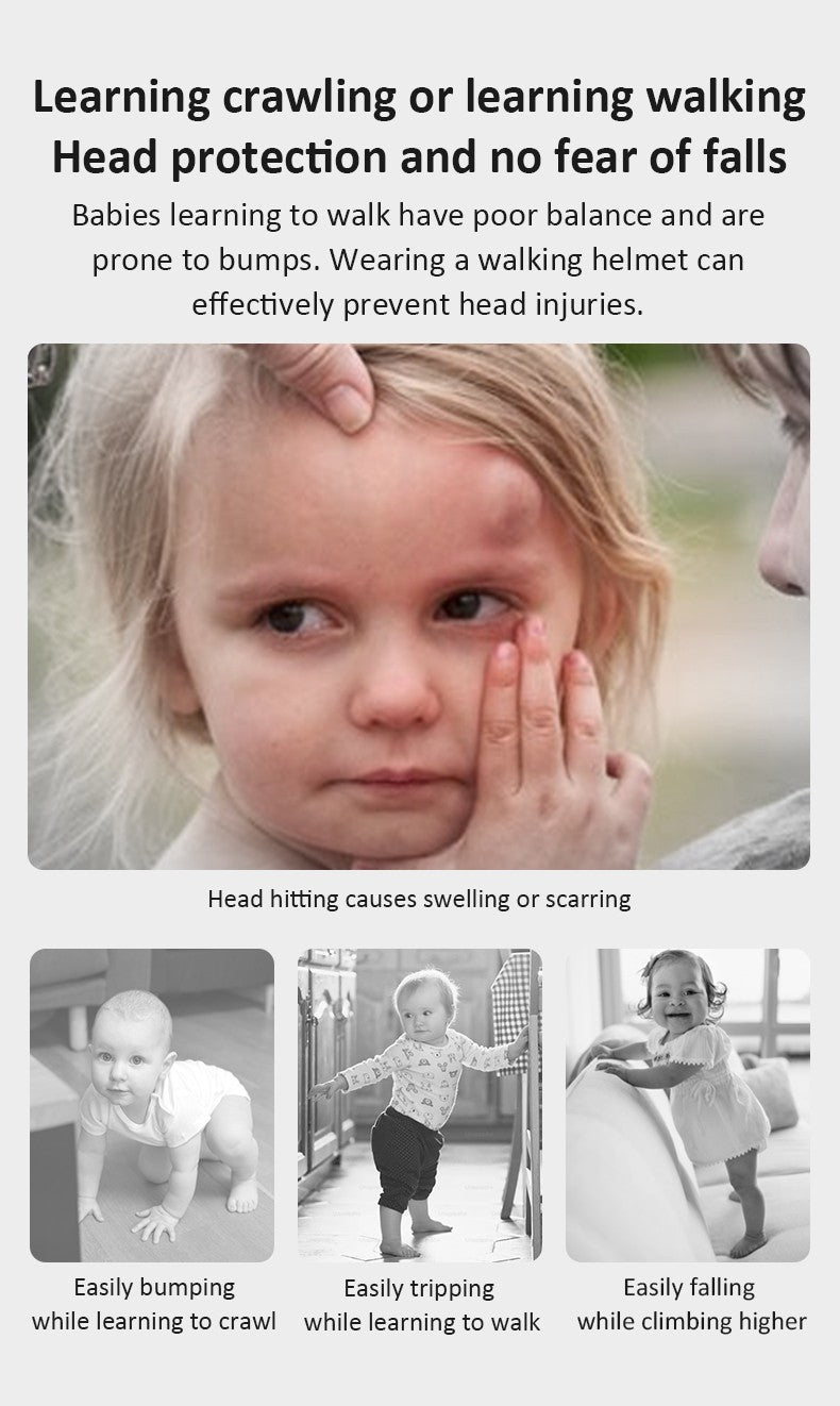 👶 Capacete Anti-Choque para Bebê – Proteção e Segurança no Dia a Dia