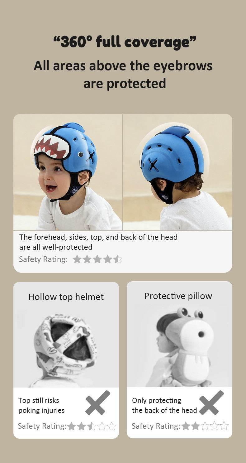 👶 Capacete Anti-Choque para Bebê – Proteção e Segurança no Dia a Dia