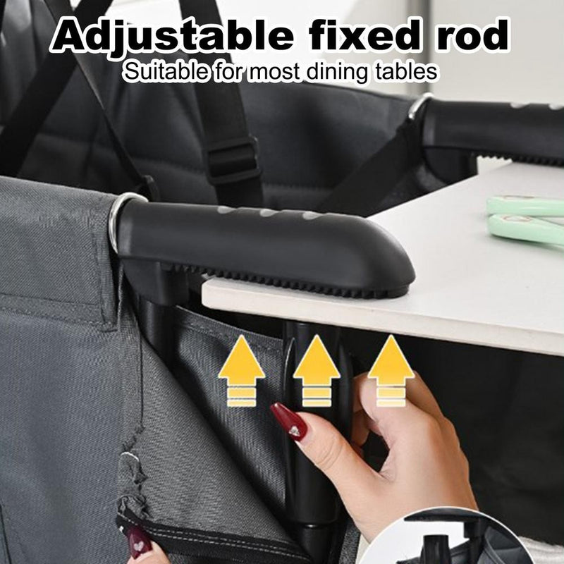 🪝Gancho Portátil para Cadeira Alta – Praticidade e Segurança em Viagens