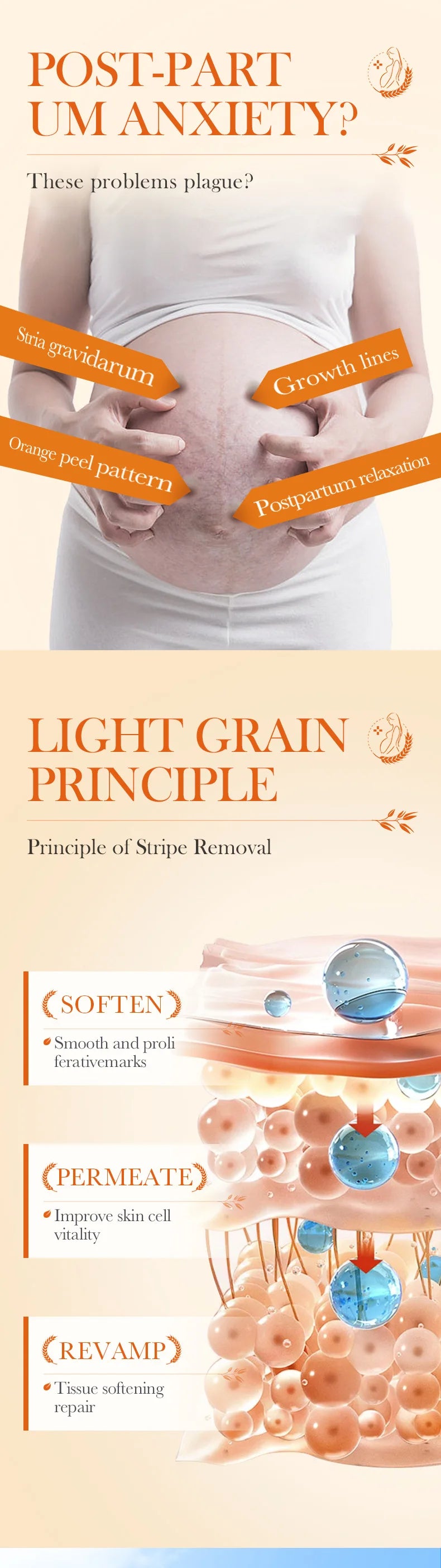 ✨ Creme Antiestrias e Firmador – Hidratação e Firmeza para Gestantes