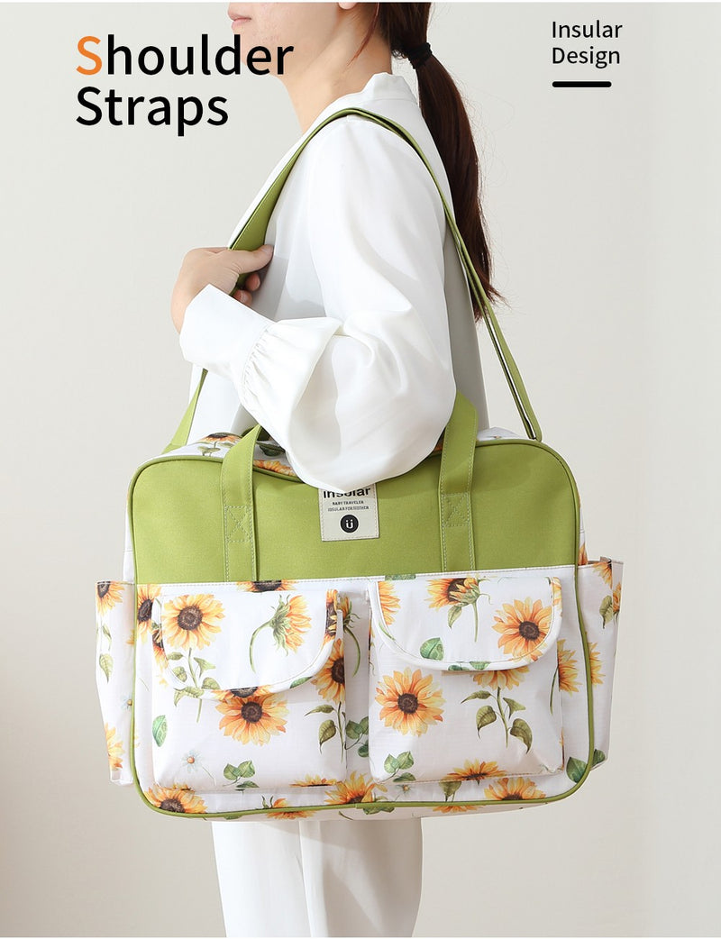 👜 Bolsa de Fraldas Grande – Ombro Confortável e Estilo Prático