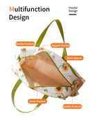 👜 Bolsa de Fraldas Grande – Ombro Confortável e Estilo Prático